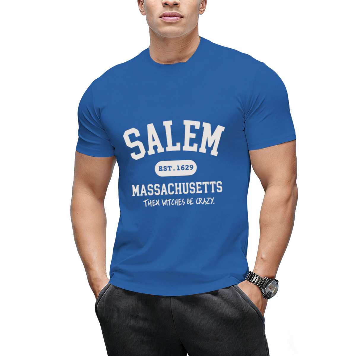Salem Massachusetts - Where the Witches Be Crazy Graphic T-Shirt