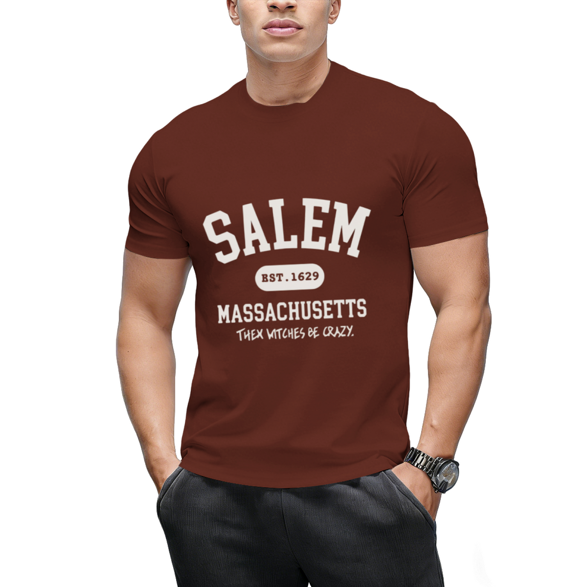 Salem Massachusetts - Where the Witches Be Crazy Graphic T-Shirt