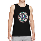 Grateful Dead Blue with a logo on a white background graphic tank top product image