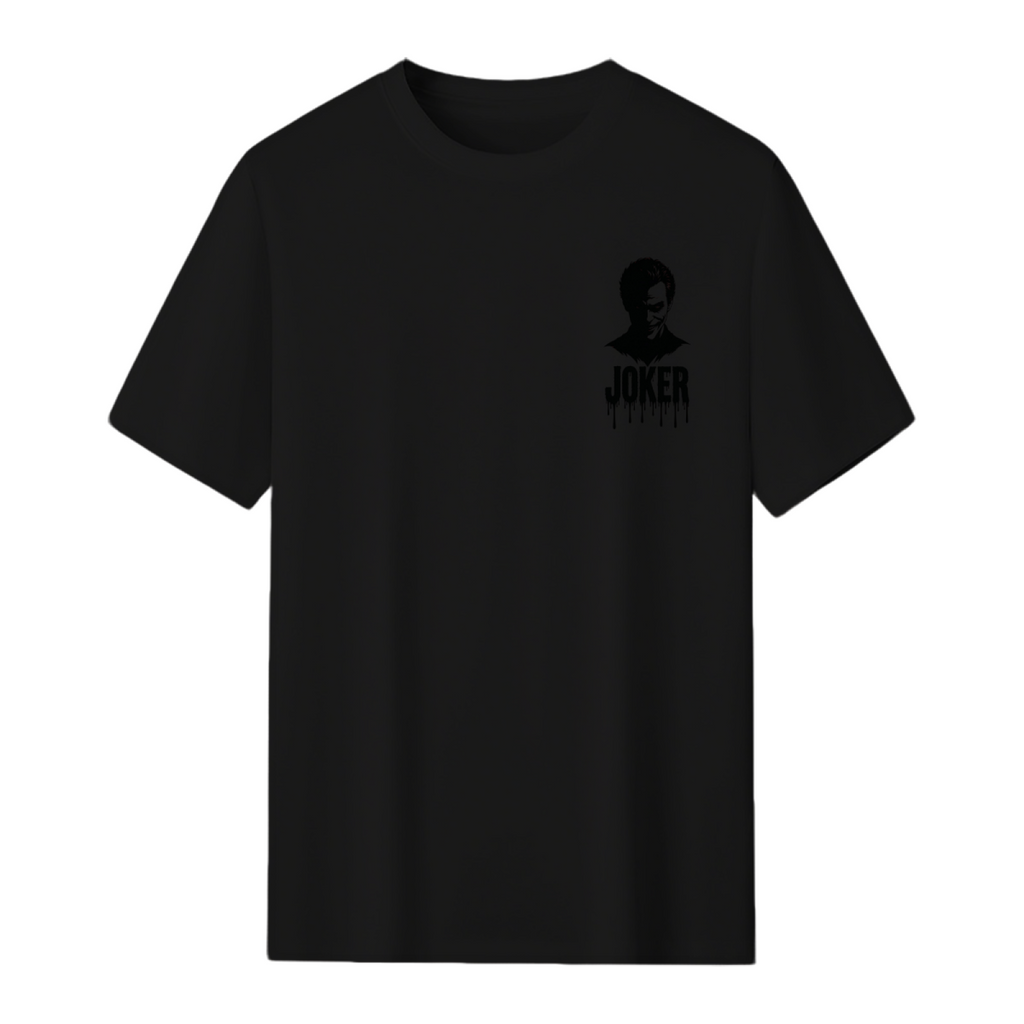 Clown Silhouette Emblem Men's T-Shirt for Halloween