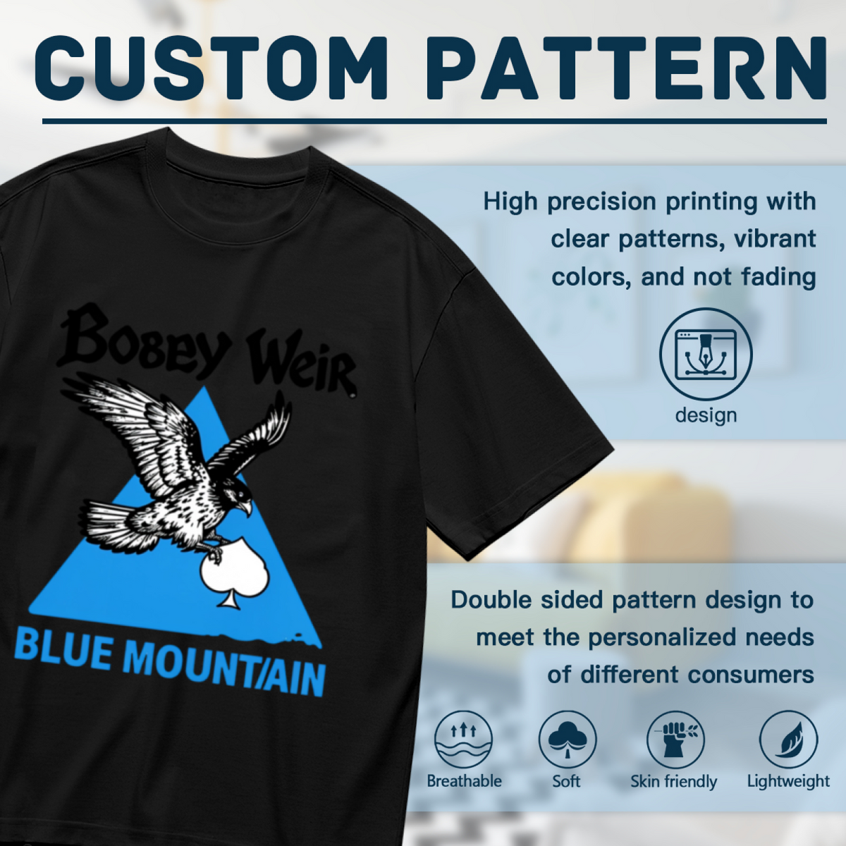 Grateful Dead Blue Mountain Eagle graphic T-shirt product image