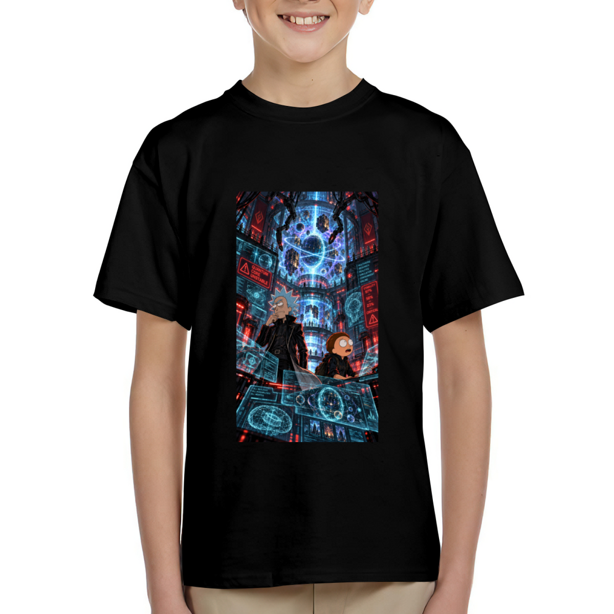 Cyber City Holograms Kid's T-Shirt for Game Nights