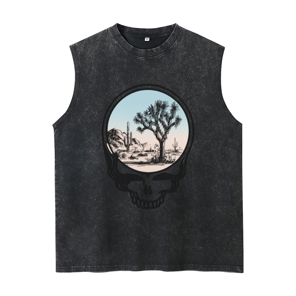 Grateful Dead-themed washed graphic tank top product image