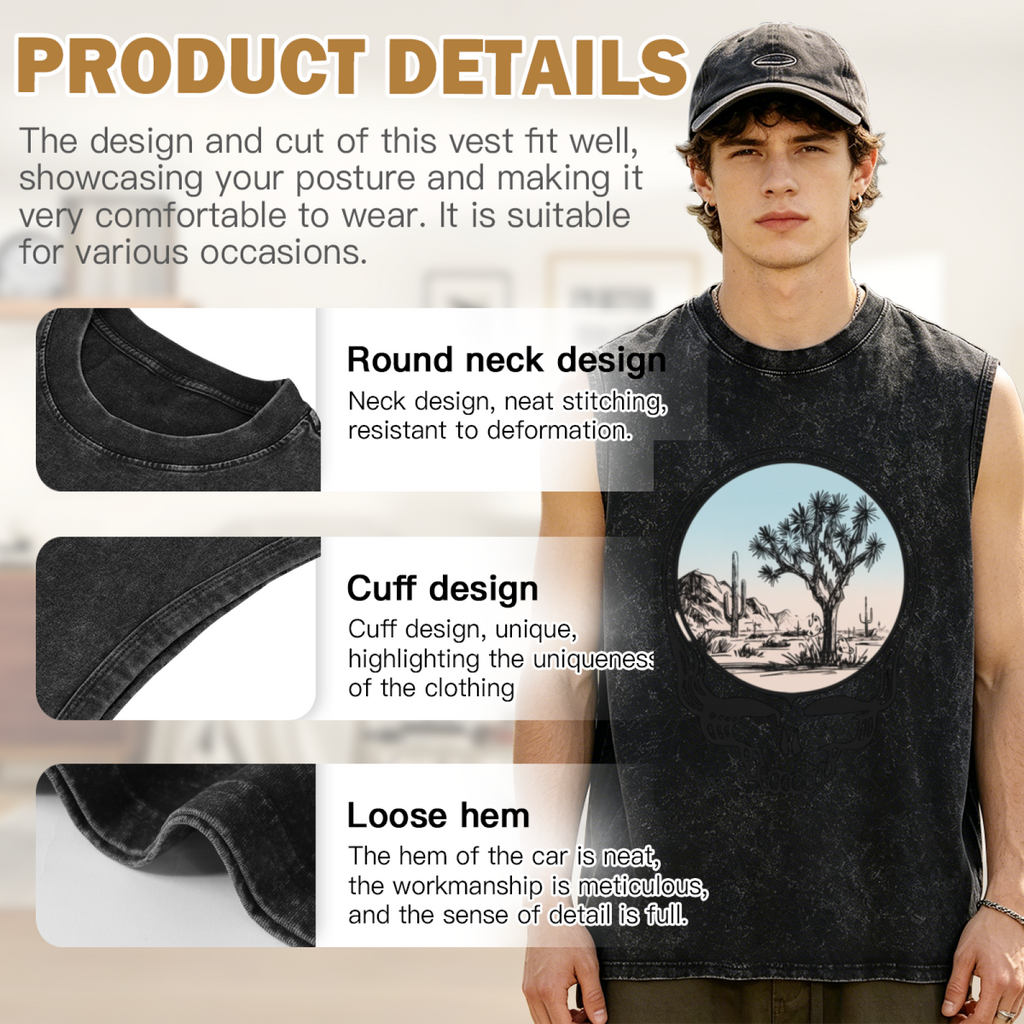 Grateful Dead-themed washed graphic tank top product image
