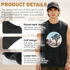 Grateful Dead-themed washed graphic tank top product image