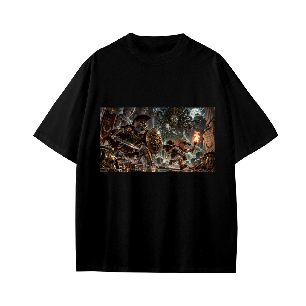 Moonlit Monster Duel Kid's T-Shirt for Halloween