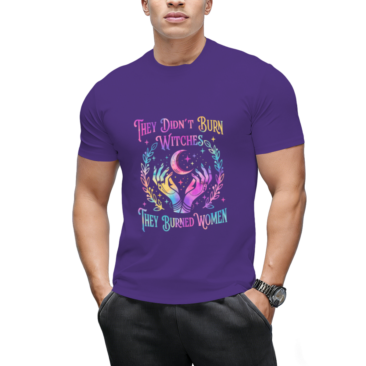 They Didn't Burn Witches They Burned Women Witch Halloween Graphic T-Shirt