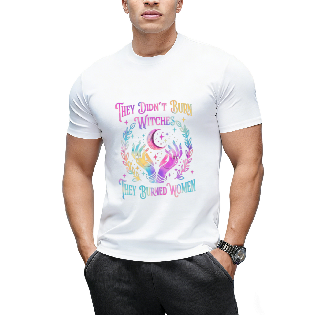 They Didn't Burn Witches They Burned Women Witch Halloween Graphic T-Shirt