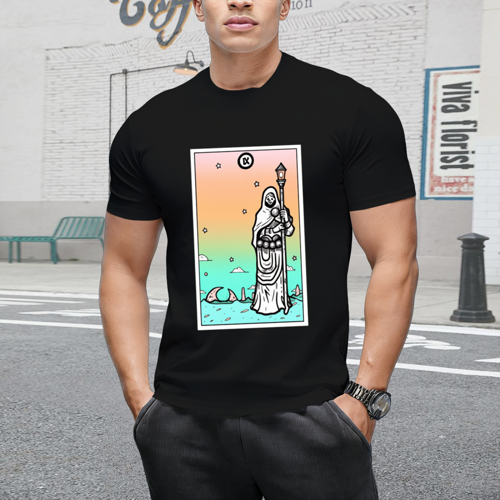 Rainbow Tarot the Hermit Graphic T-Shirt