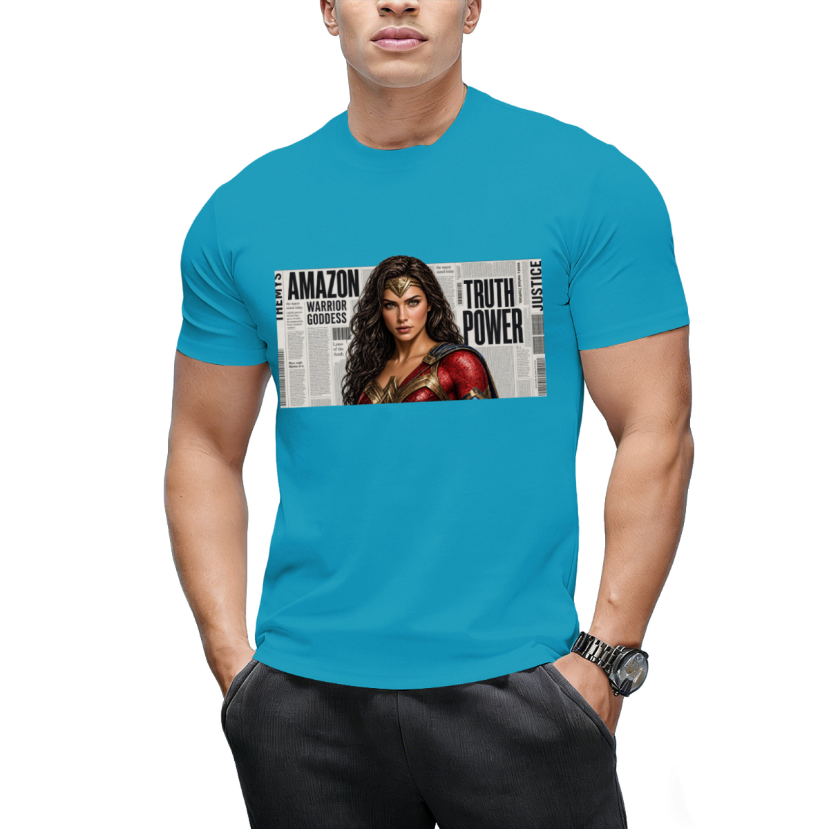 Shield Warrior Splash Men's T-Shirt for Summer Events