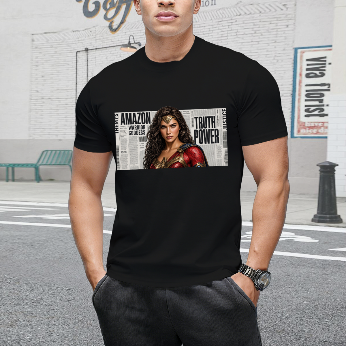 Shield Warrior Splash Men's T-Shirt for Summer Events