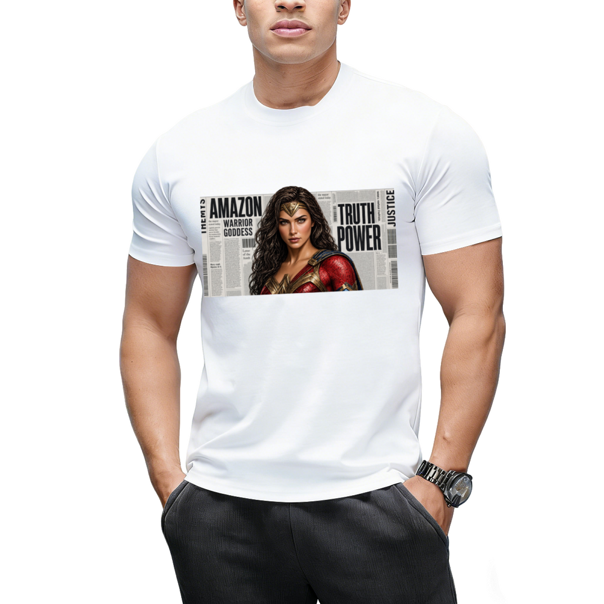 Shield Warrior Splash Men's T-Shirt for Summer Events