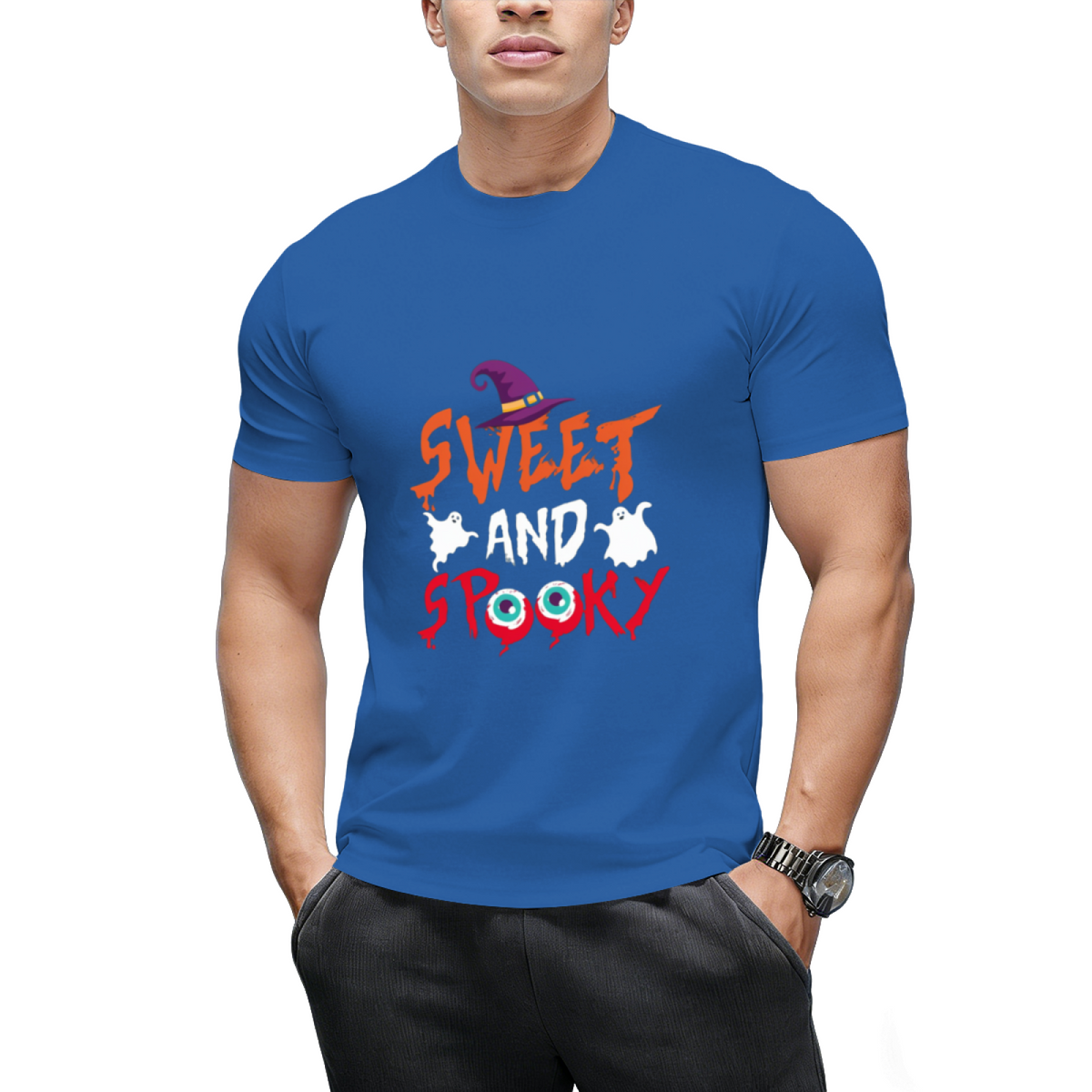 Sweet and Spooky Halloween Graphic T-Shirt