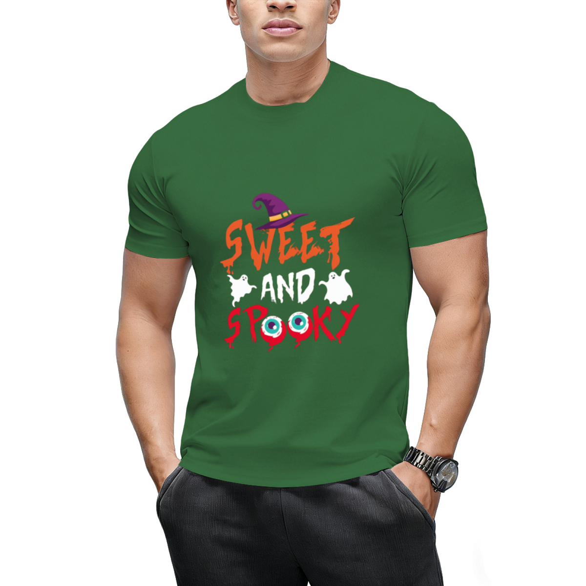 Sweet and Spooky Halloween Graphic T-Shirt