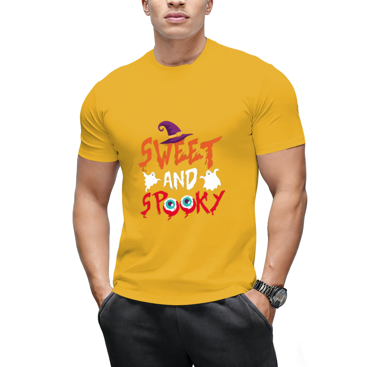 Sweet and Spooky Halloween Graphic T-Shirt