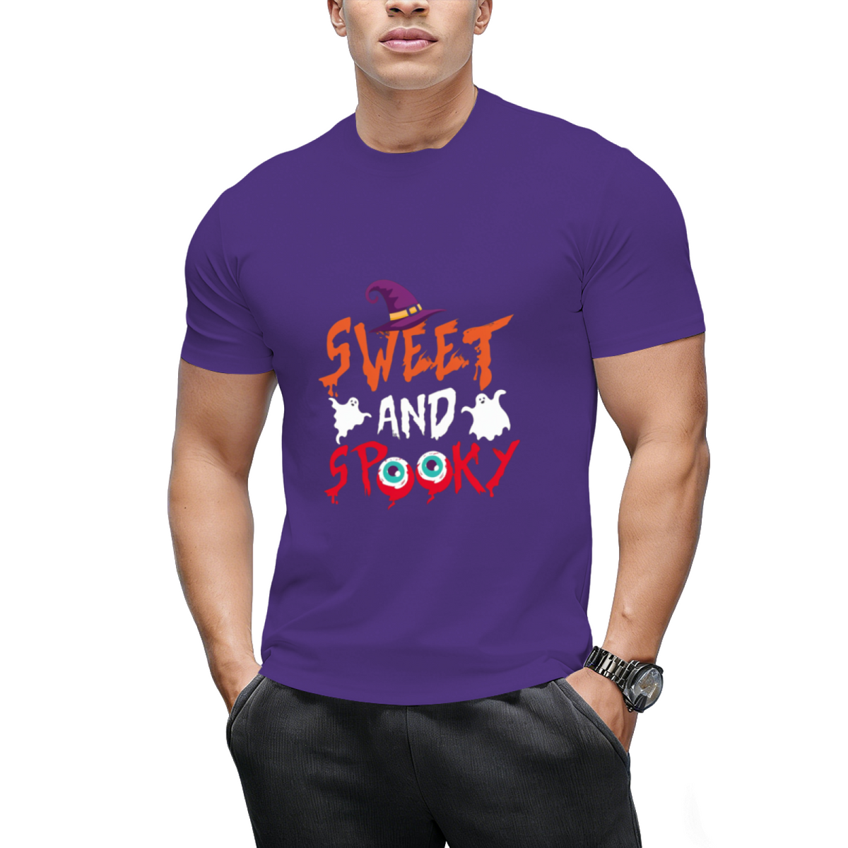 Sweet and Spooky Halloween Graphic T-Shirt