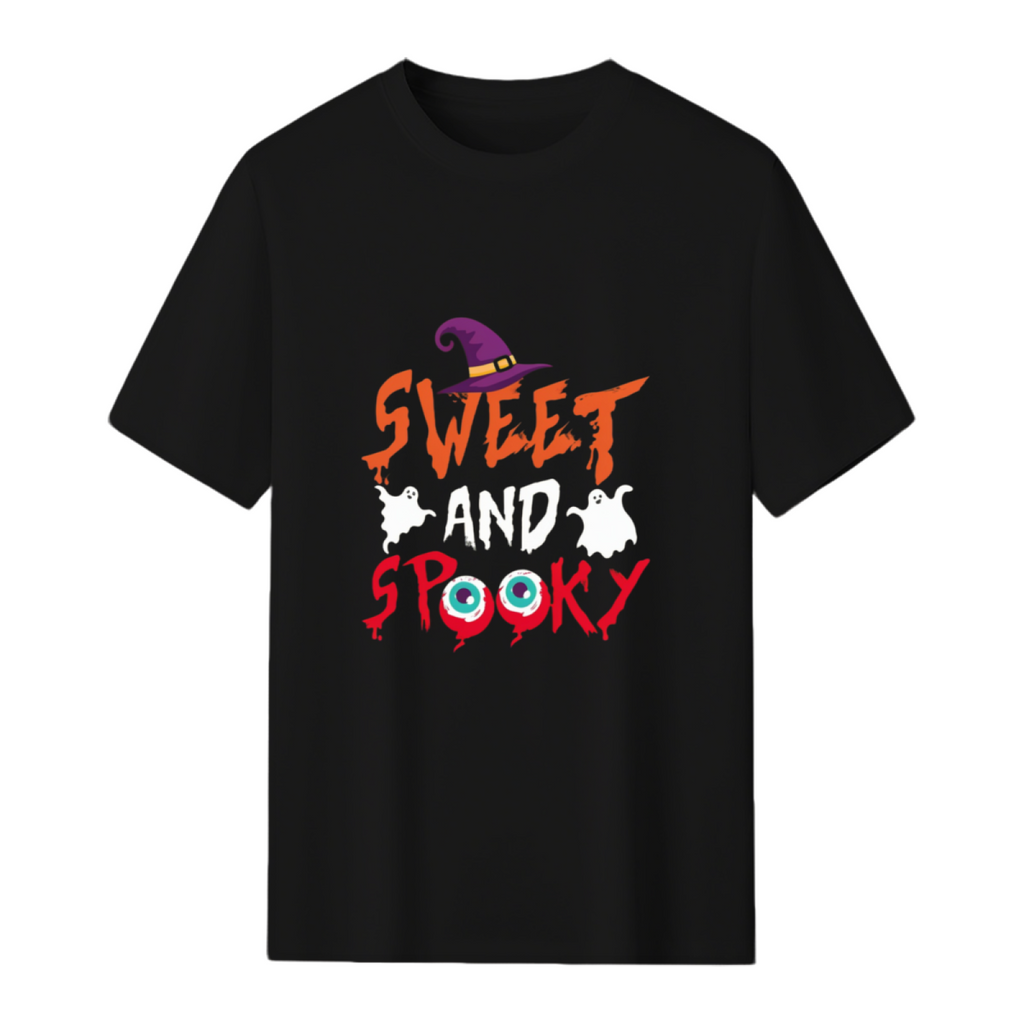 Sweet and Spooky Halloween Graphic T-Shirt