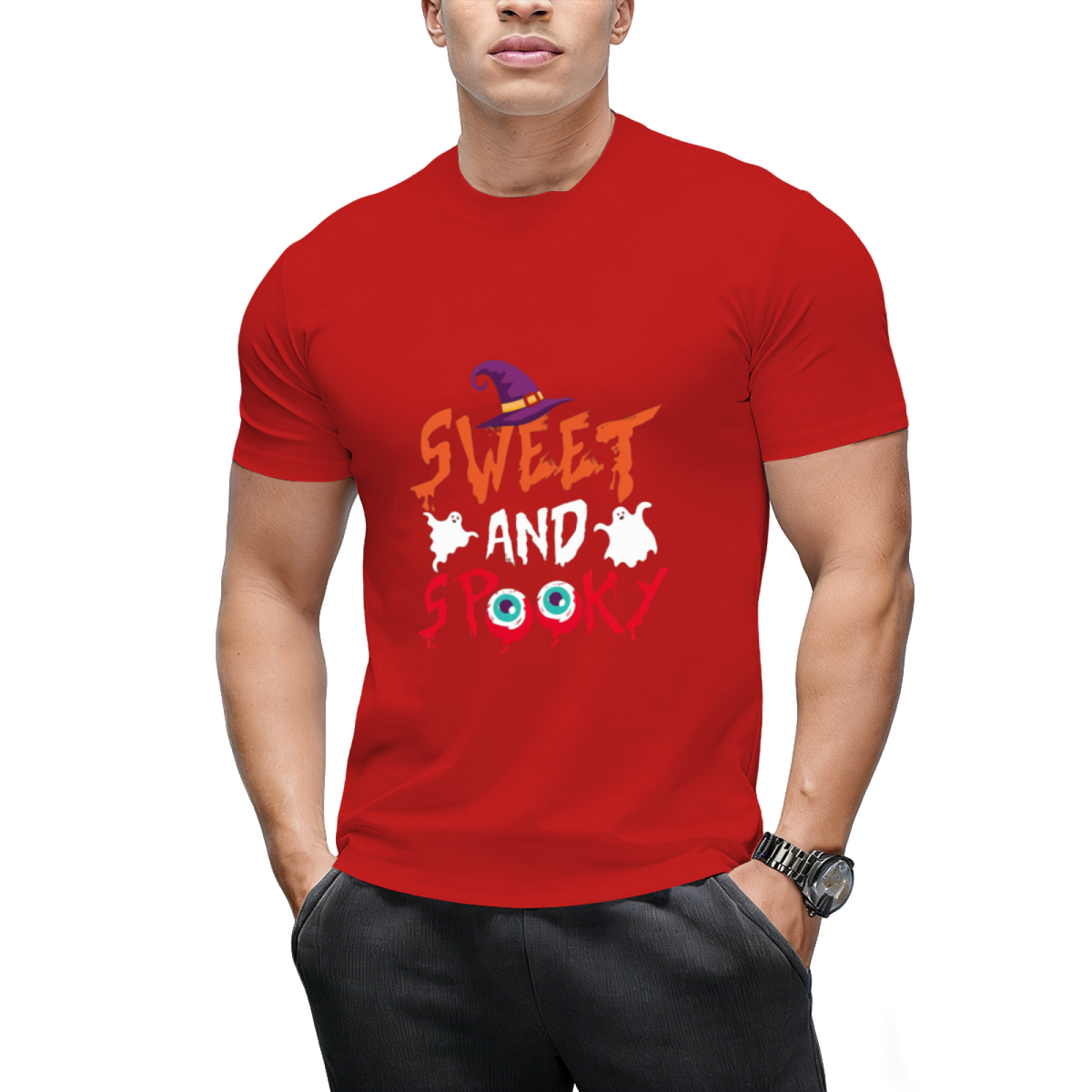 Sweet and Spooky Halloween Graphic T-Shirt