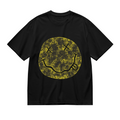 Nirvana Distressed Smiley Face Band T-Shirt for Men — product design preview of the artwork; the yellow smiley-face logo has a distressed visual treatment