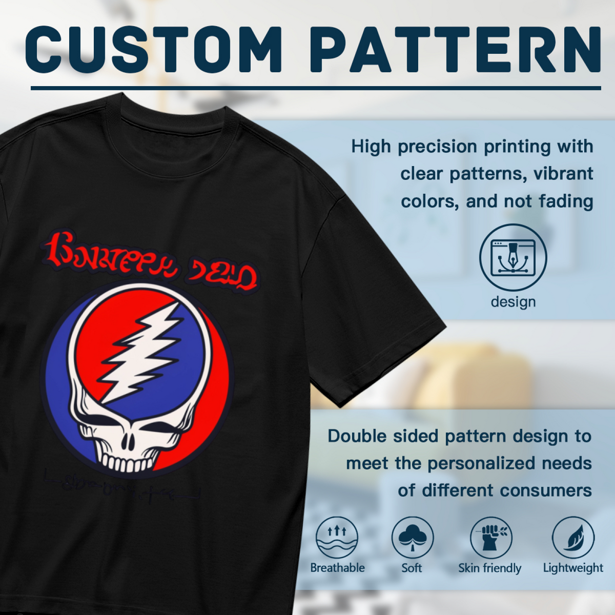 Grateful Dead Steal Your Face Album graphic T-shirt product image