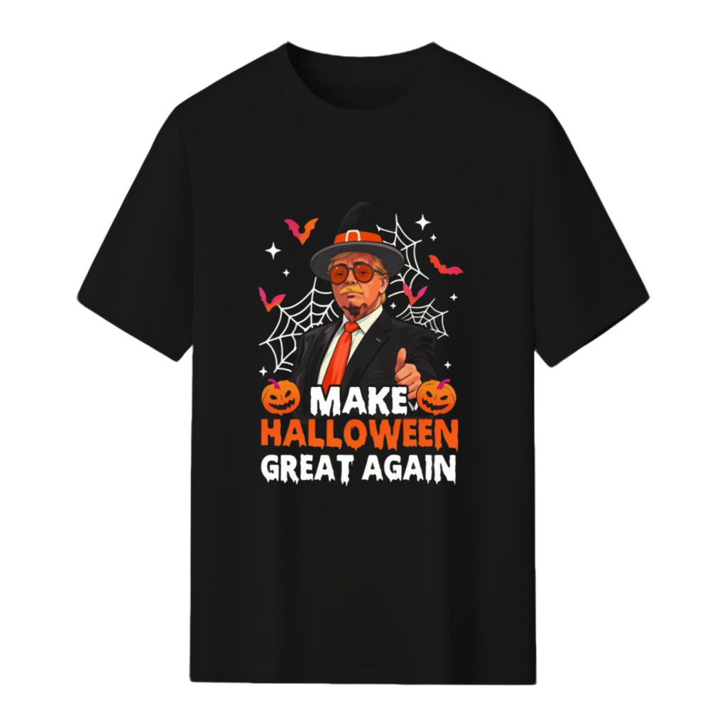Make Halloween Great Again Trump Witch Graphic T-Shirt