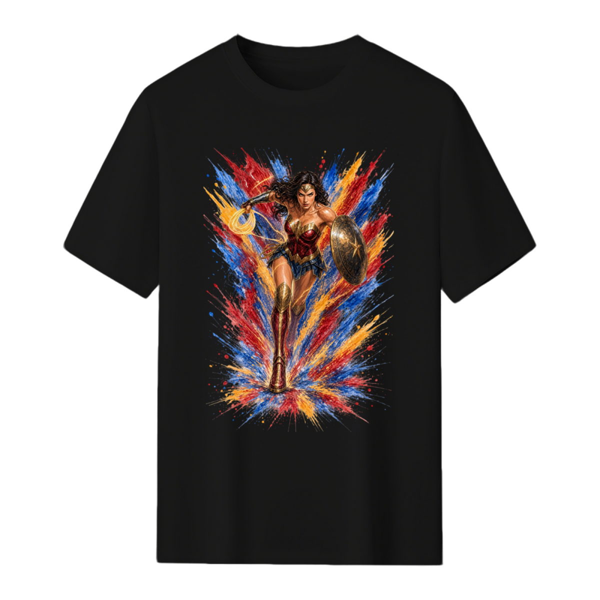 Neon Warrior Glow Men's T-Shirt for Summer Nights