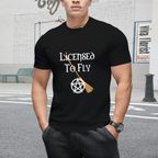 Licensed to Fly Wiccan Pagan Halloween Graphic T-Shirt