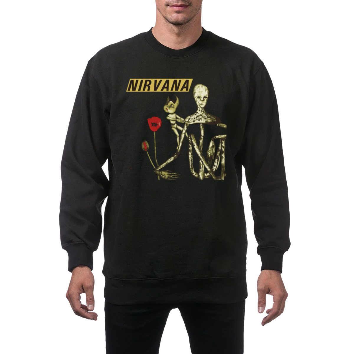 Artwork preview for Nirvana Incesticide Album Crewneck Sweatshirt