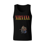 Nirvana Unplugged Acoustic Guitar Graphic Tank Top product image featuring acoustic guitar performance