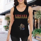 Nirvana Unplugged Acoustic Guitar Graphic Tank Top product image featuring acoustic guitar performance