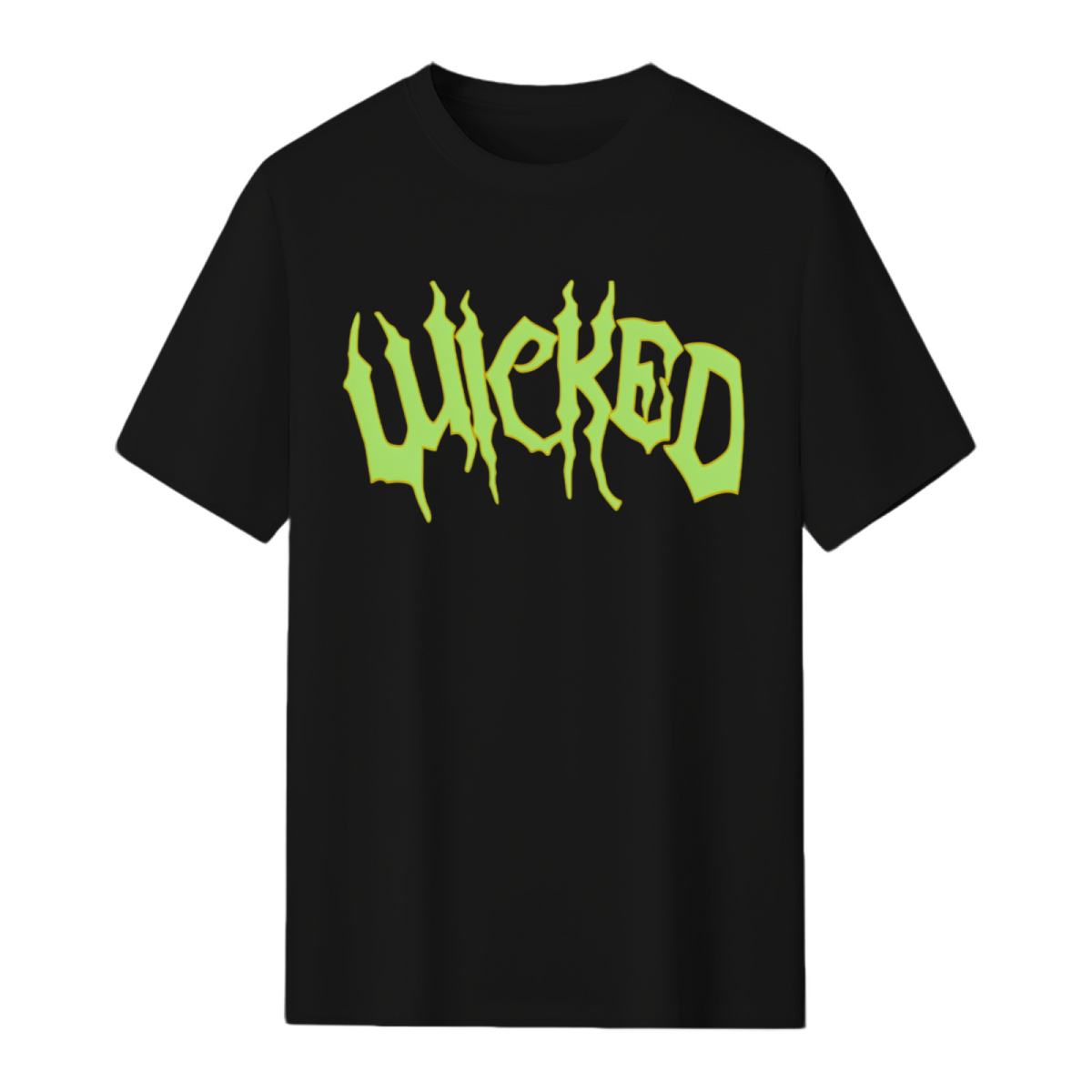 Wicked Green Gothic Lettering T-Shirt