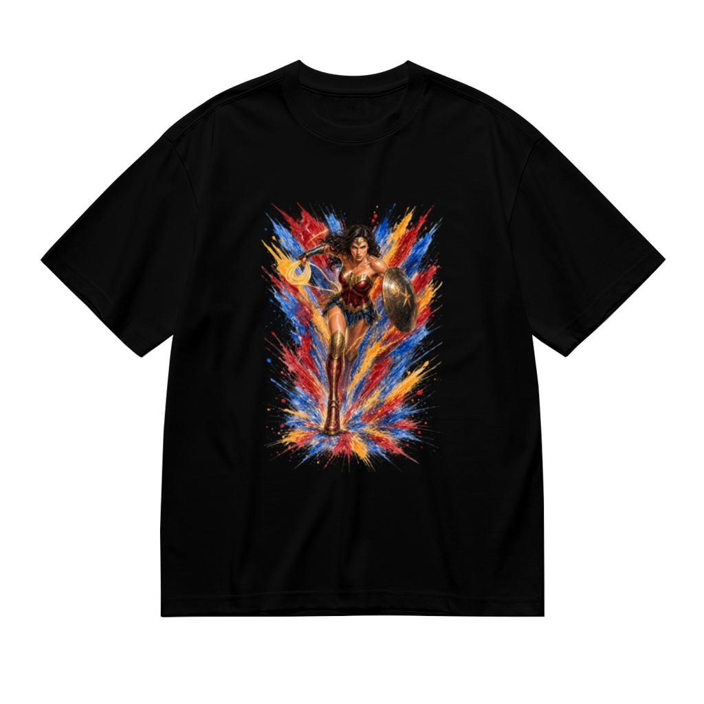Lasso and Shield Splash Women's T-Shirt for Summer