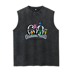 Grateful Dead washed graphic tank top with Diamond 60 Bears Tie-Dye Pants graphic