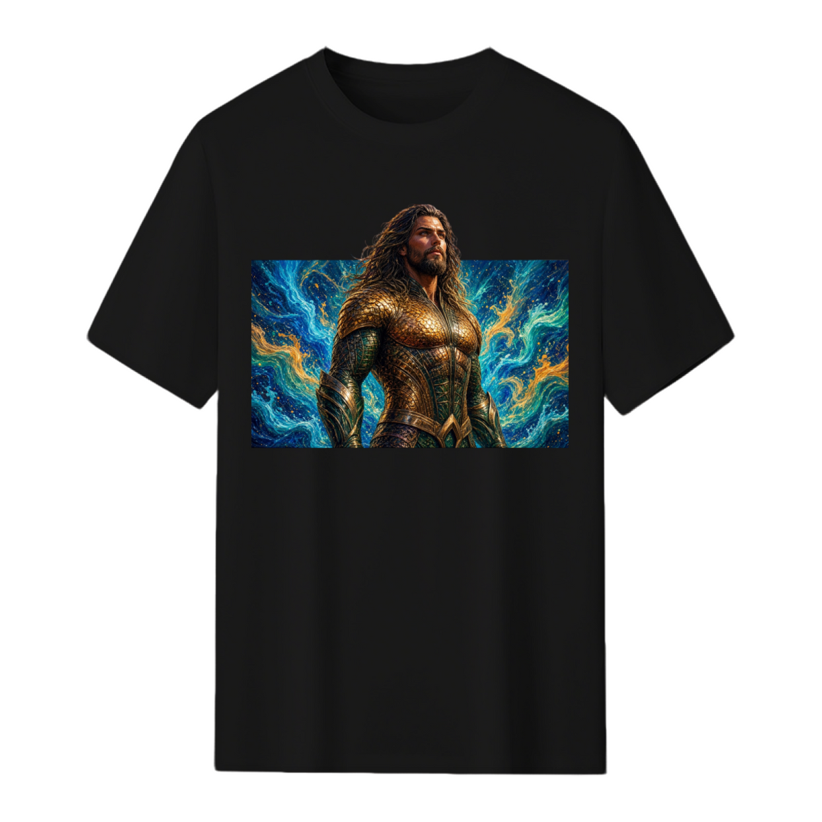 Crimson Gaze Ink Art Men's T-Shirt for Concert Nights