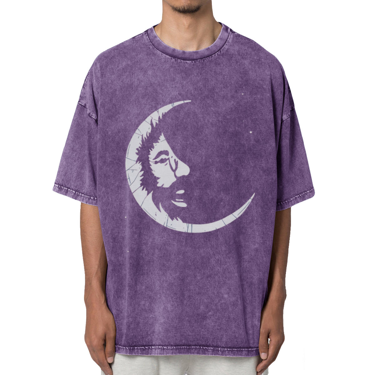 Grateful Dead Jerry Garcia - Jerry Moon Washed Graphic T-Shirt