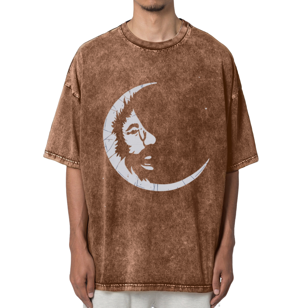 Grateful Dead Jerry Garcia - Jerry Moon Washed Graphic T-Shirt