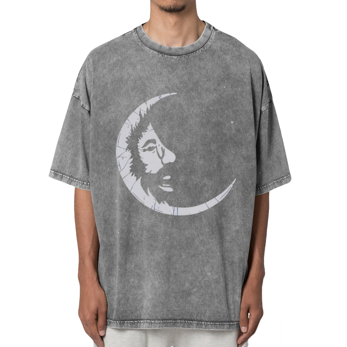 Grateful Dead Jerry Garcia - Jerry Moon Washed Graphic T-Shirt