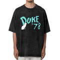 Front view of Grateful Dead Duke '78 Cat Lettering washed graphic T-shirt