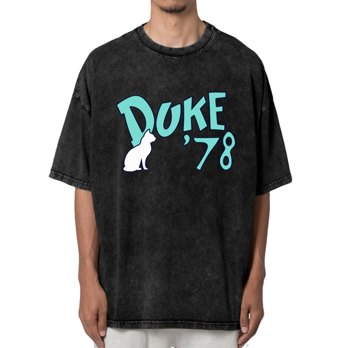 Front view of Grateful Dead Duke '78 Cat Lettering washed graphic T-shirt