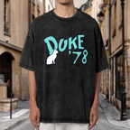 Grateful Dead Duke '78 Cat Lettering washed graphic T-shirt, product image