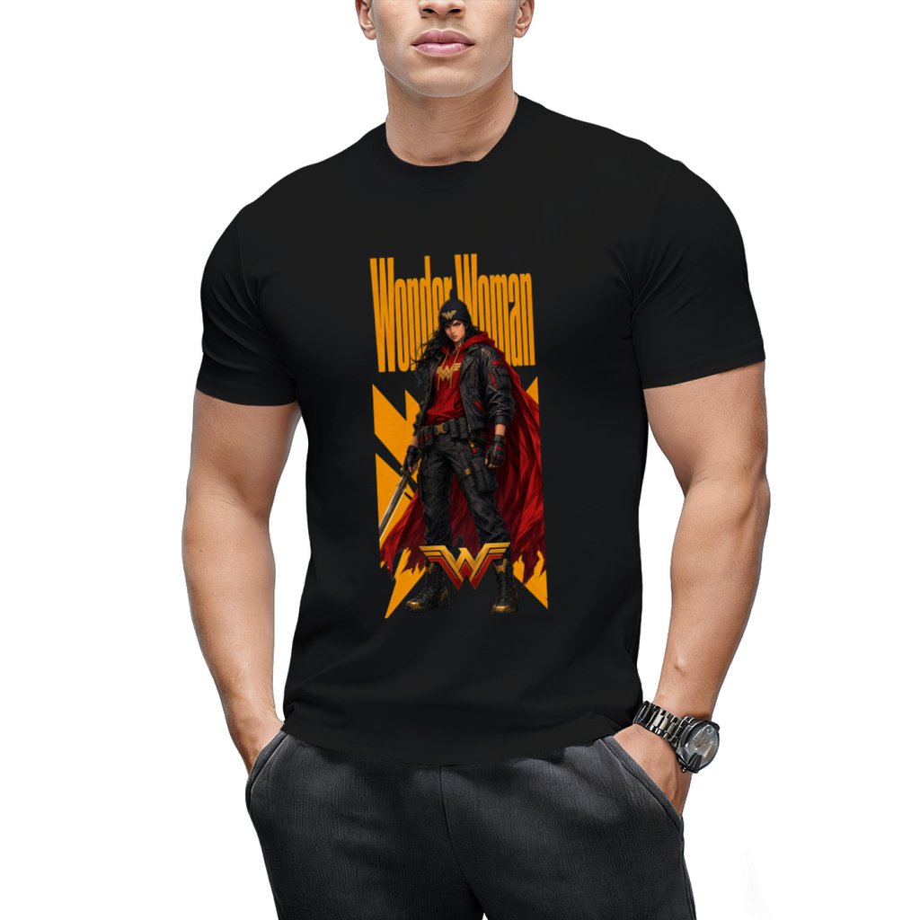 Hooded Warrior Street Art Men's T-Shirt for Festivals