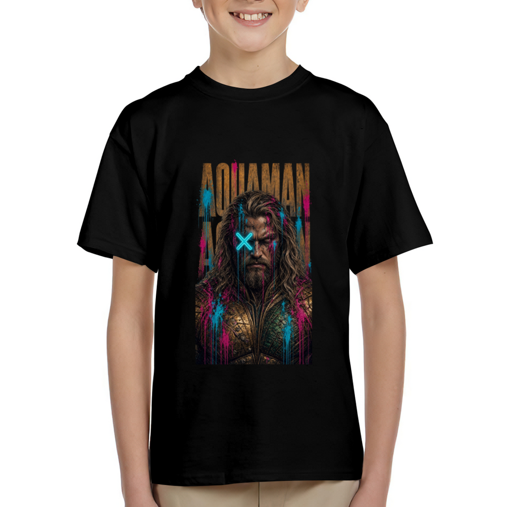 Cyan X Ocean Warrior Kid's T-Shirt for Summer Festivals