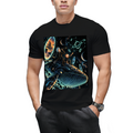 Custom Space Whale Graphic Tee - Cosmic Aesthetic Streetwear
