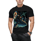 Custom Space Whale Graphic Tee - Cosmic Aesthetic Streetwear
