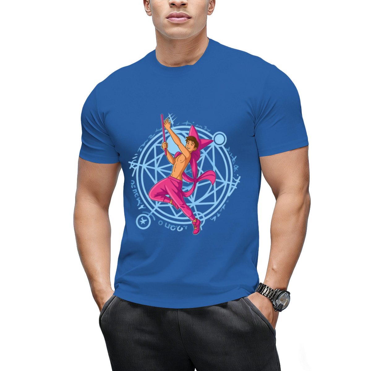 Witch Boy Amethyst Graphic T-Shirt