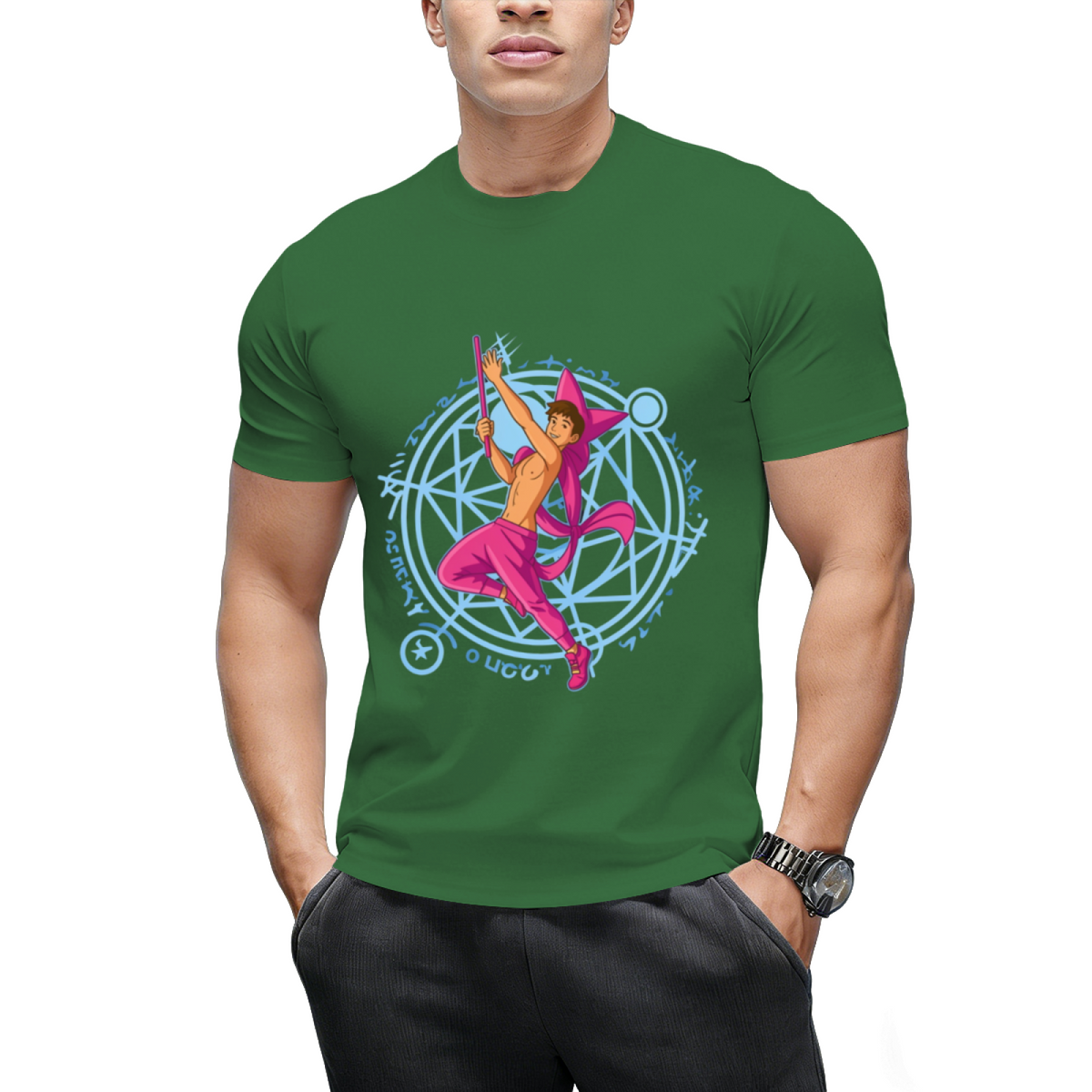 Witch Boy Amethyst Graphic T-Shirt