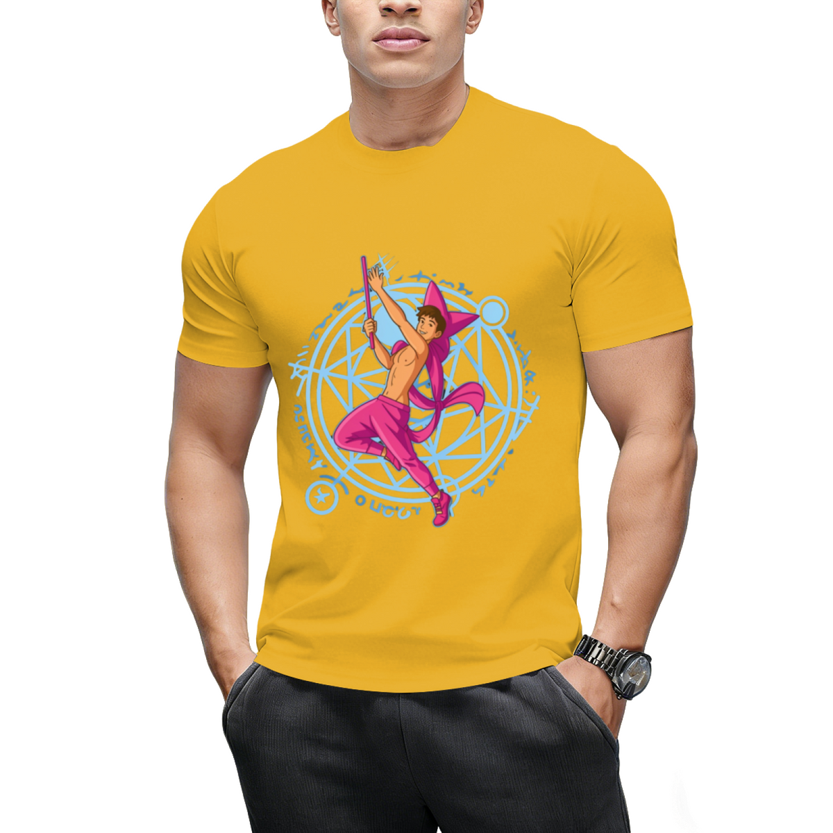 Witch Boy Amethyst Graphic T-Shirt