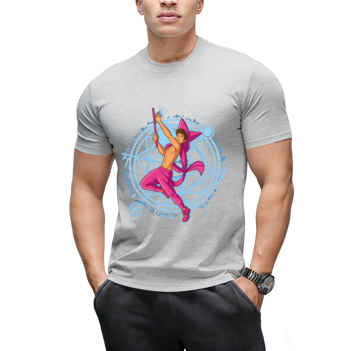 Witch Boy Amethyst Graphic T-Shirt