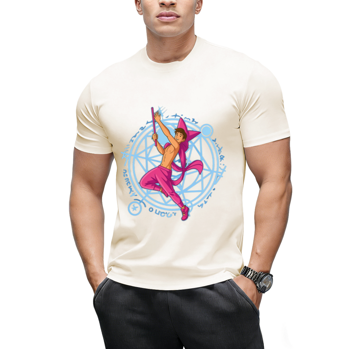 Witch Boy Amethyst Graphic T-Shirt