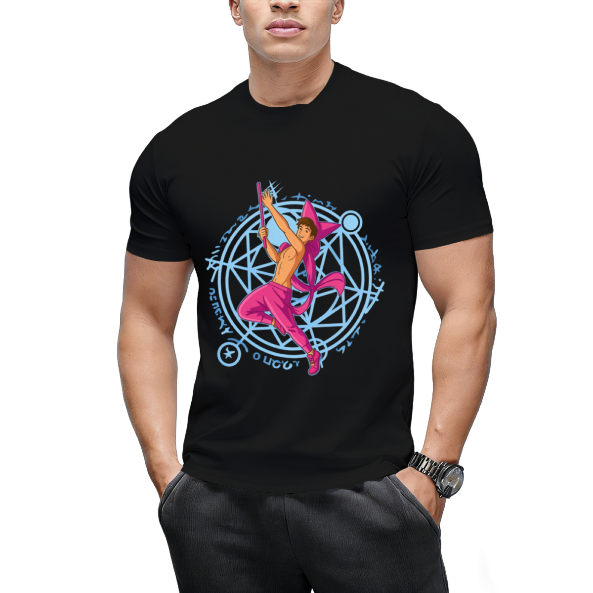 Witch Boy Amethyst Graphic T-Shirt